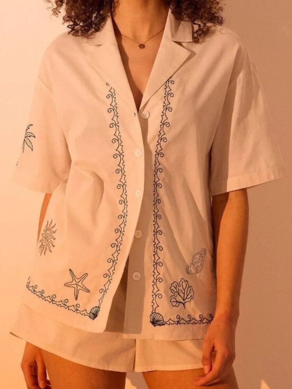 NWT Lightweight cotton camp shirt 100% cotton